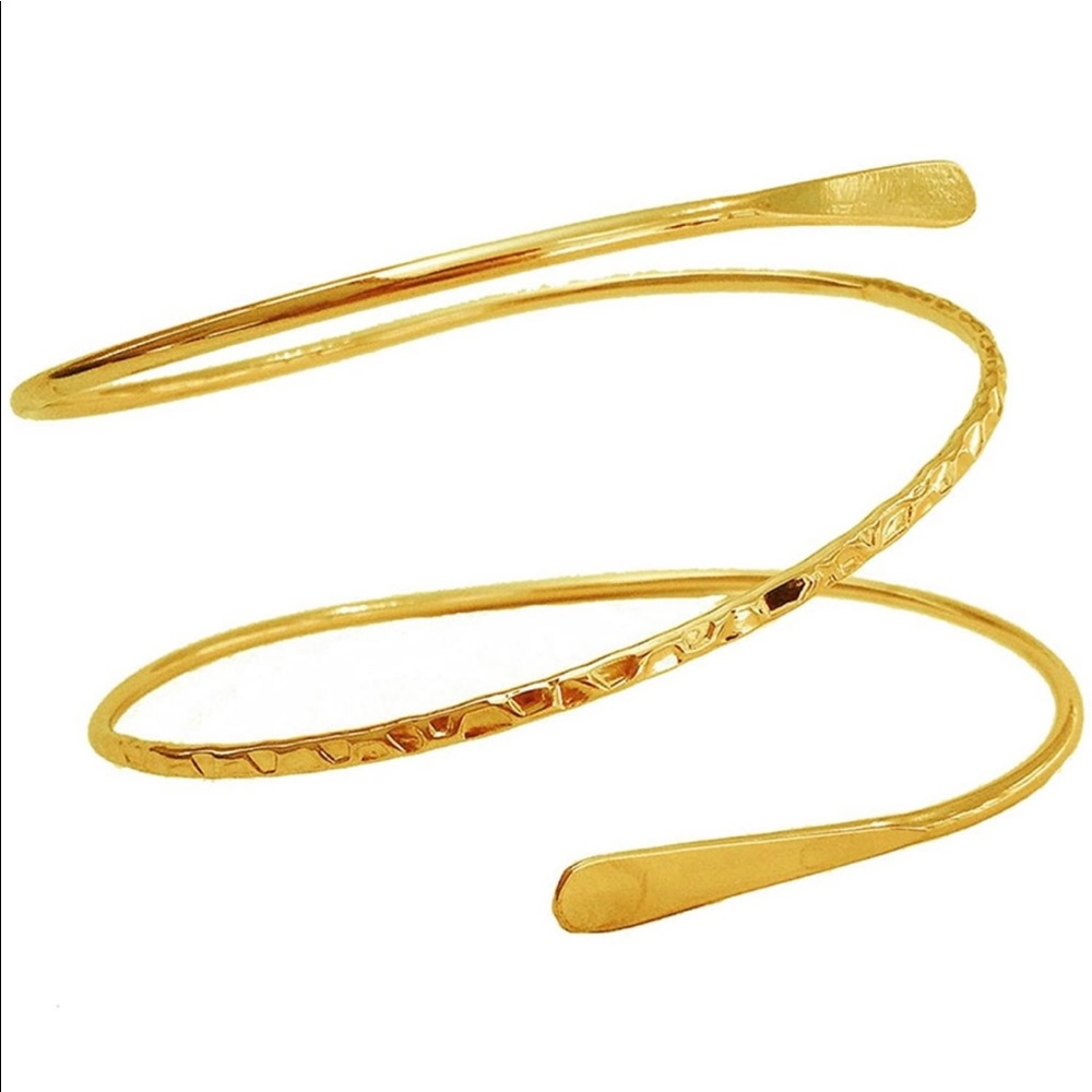 Gold metal upper arm cuff